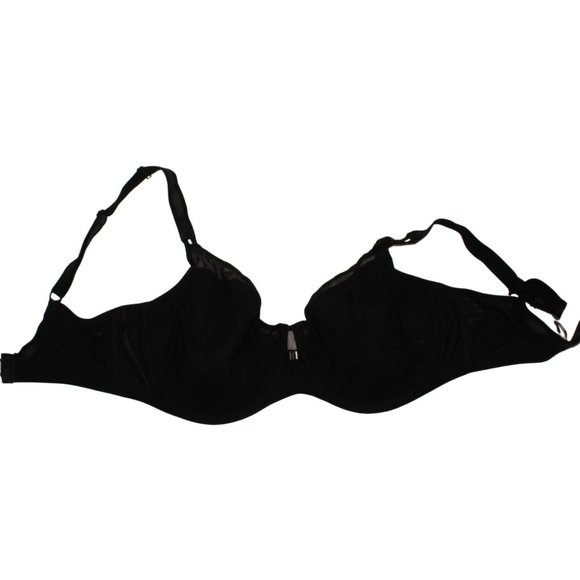 Chantelle Norah Chic Sz 36DDDD Black Underwire Mesh Light Padded Cup Bra - Picture 4 of 8
